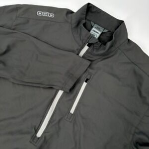 Ogio Endurance Fulcrum Activewear Top Men's XL Gray Long Sleeve 1/4 Zip Pullover